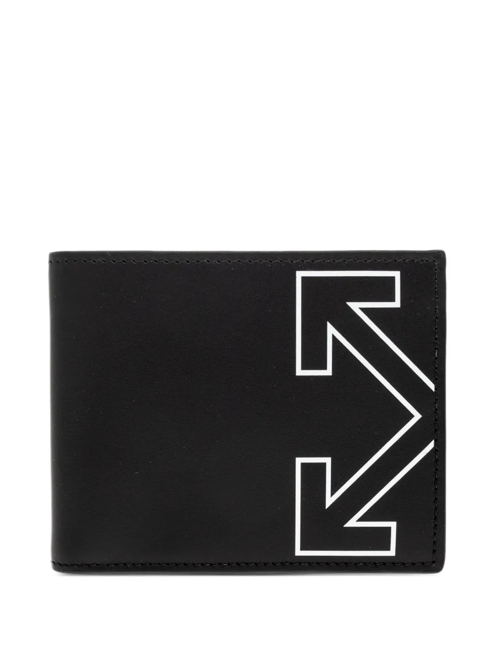 Off-White Arrows-print leather wallet - Nero
