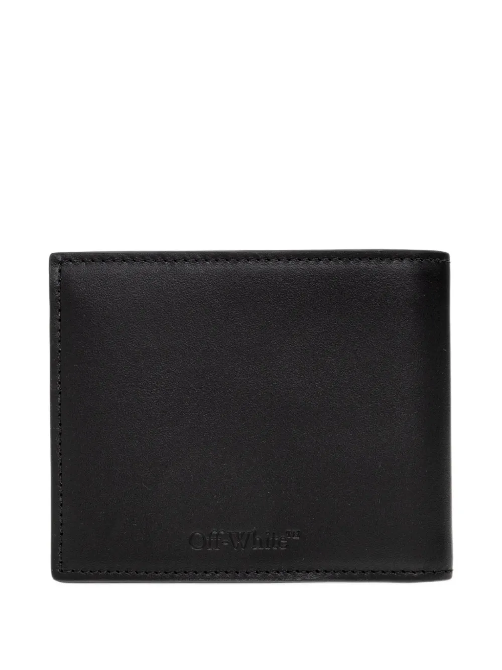 Off-White Arrows-print leather wallet Zwart