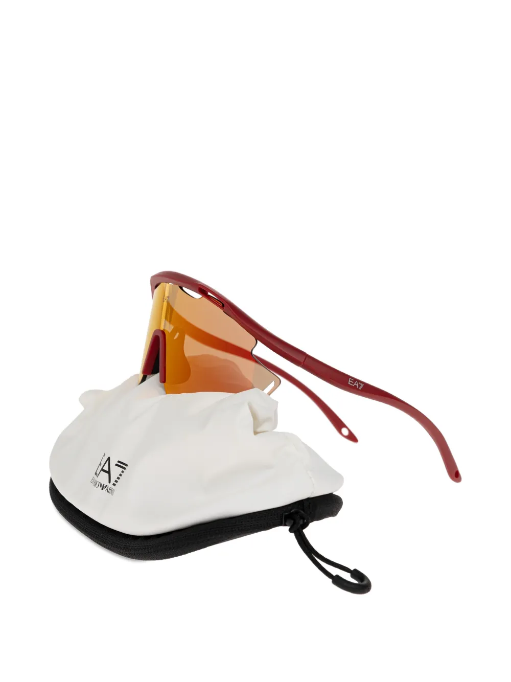 Ea7 Emporio Armani shield-lens sunglasses Rood