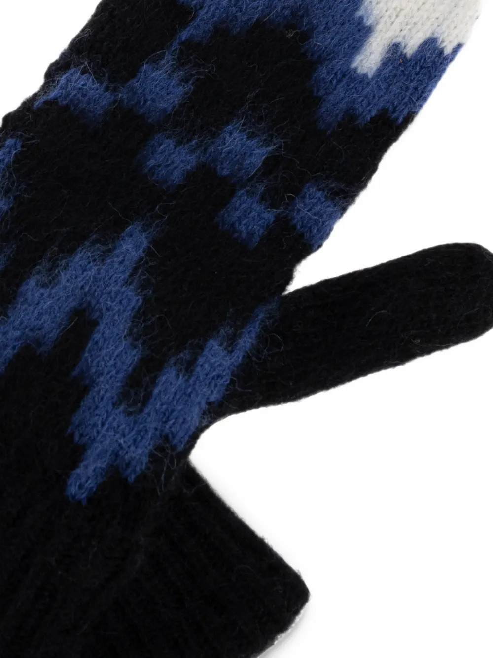 Canada Goose intarsia-knit mittens Zwart