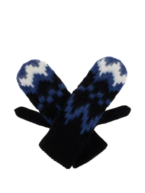 Canada Goose intarsia-knit mittens