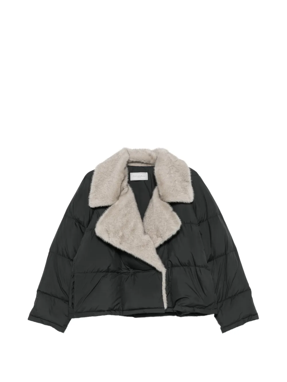 Antonelli fur-trim quilted jacket - Grey
