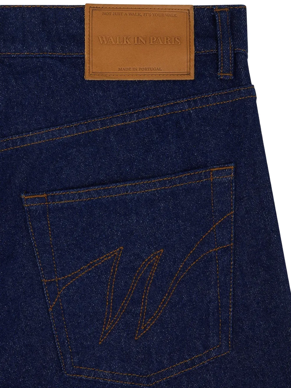 WALK IN PARIS logo-embroidered wide-leg jeans Blauw