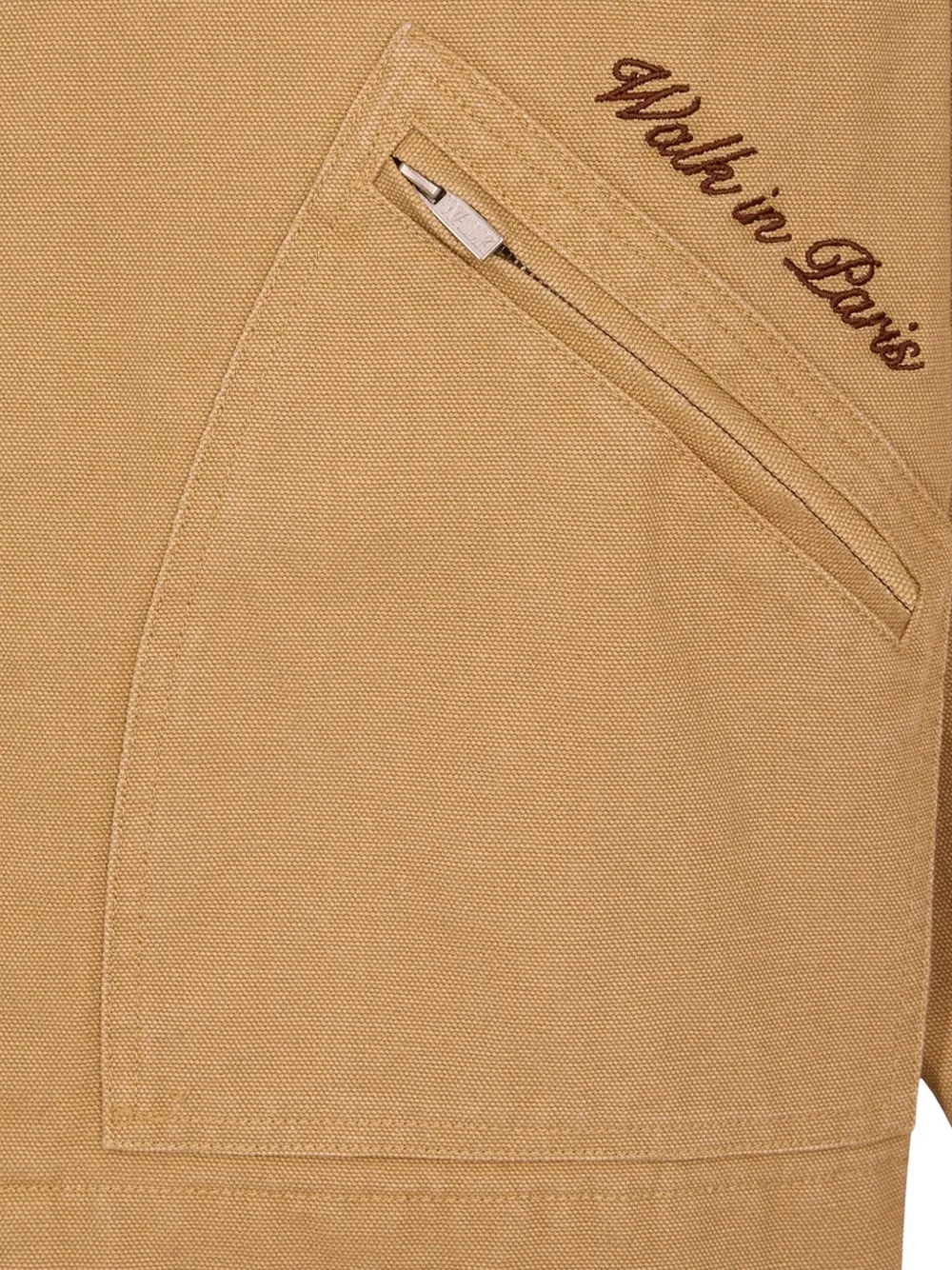 WALK IN PARIS The Journeyman corduroy-collar canvas jacket Beige