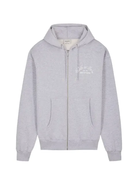 WALK IN PARIS Signature logo-print zip-up hoodie