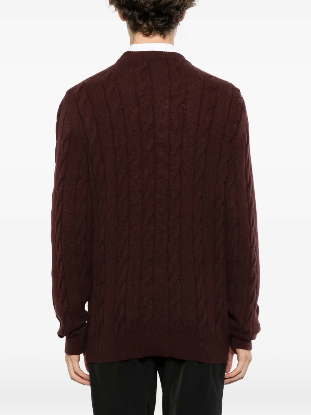 Kiton cable-knit sweater Bruin