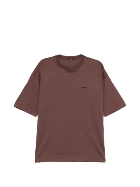 Kiton logo-embroidered T-shirt