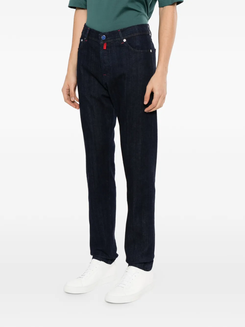 Kiton straight-leg jeans Blauw