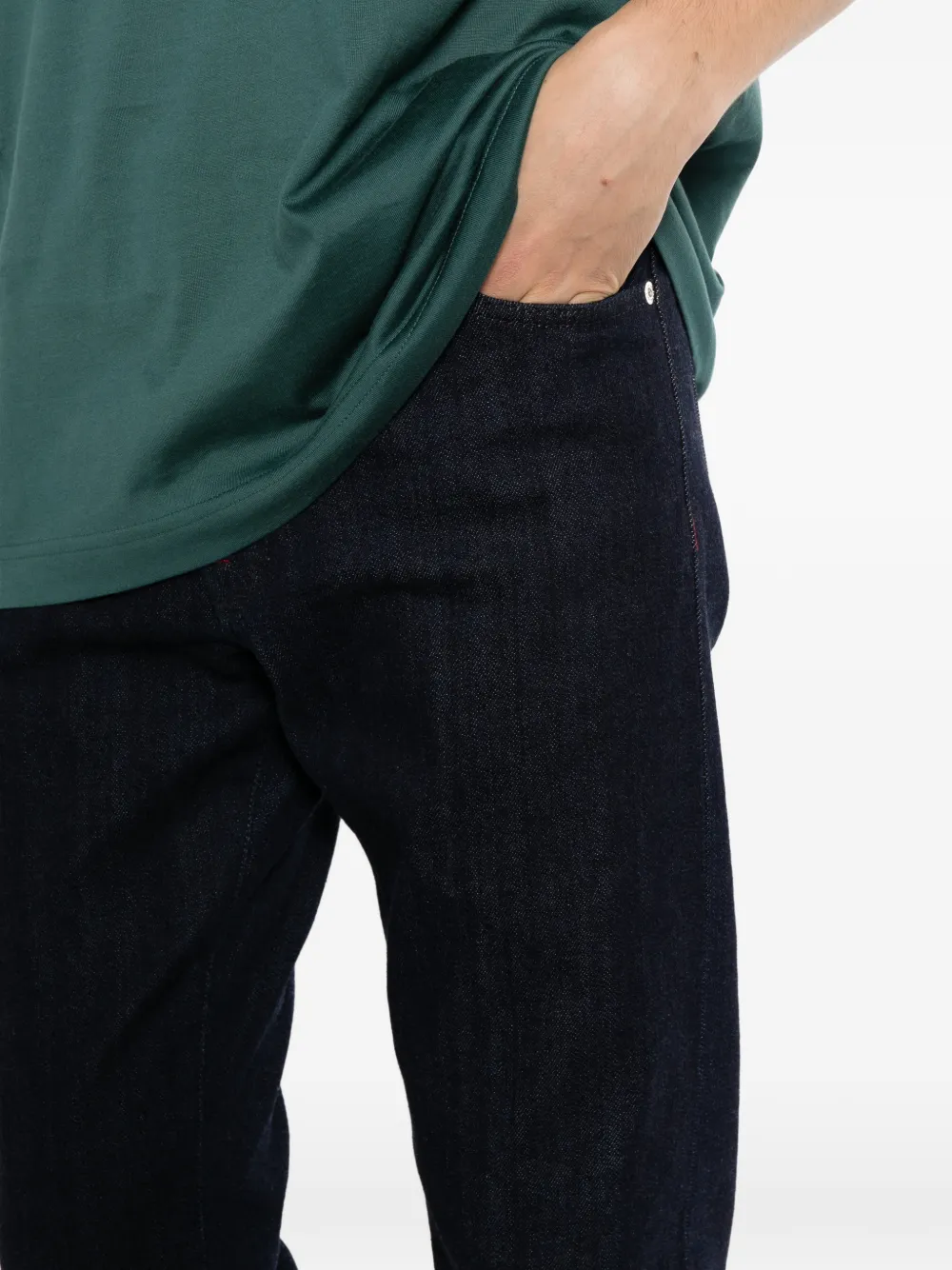 Kiton straight-leg jeans Blauw