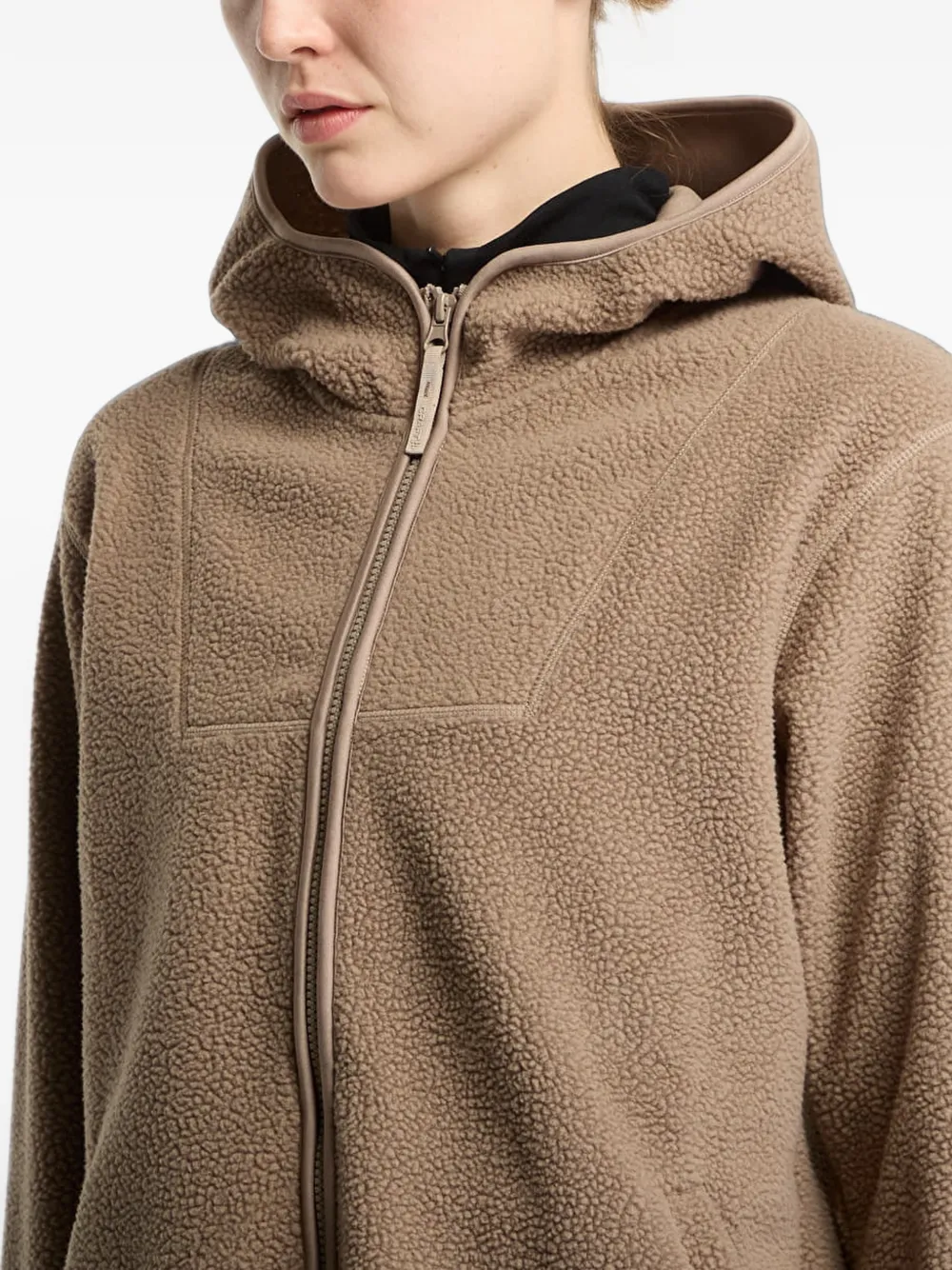 CRAFT pile-fleece hoodie Bruin