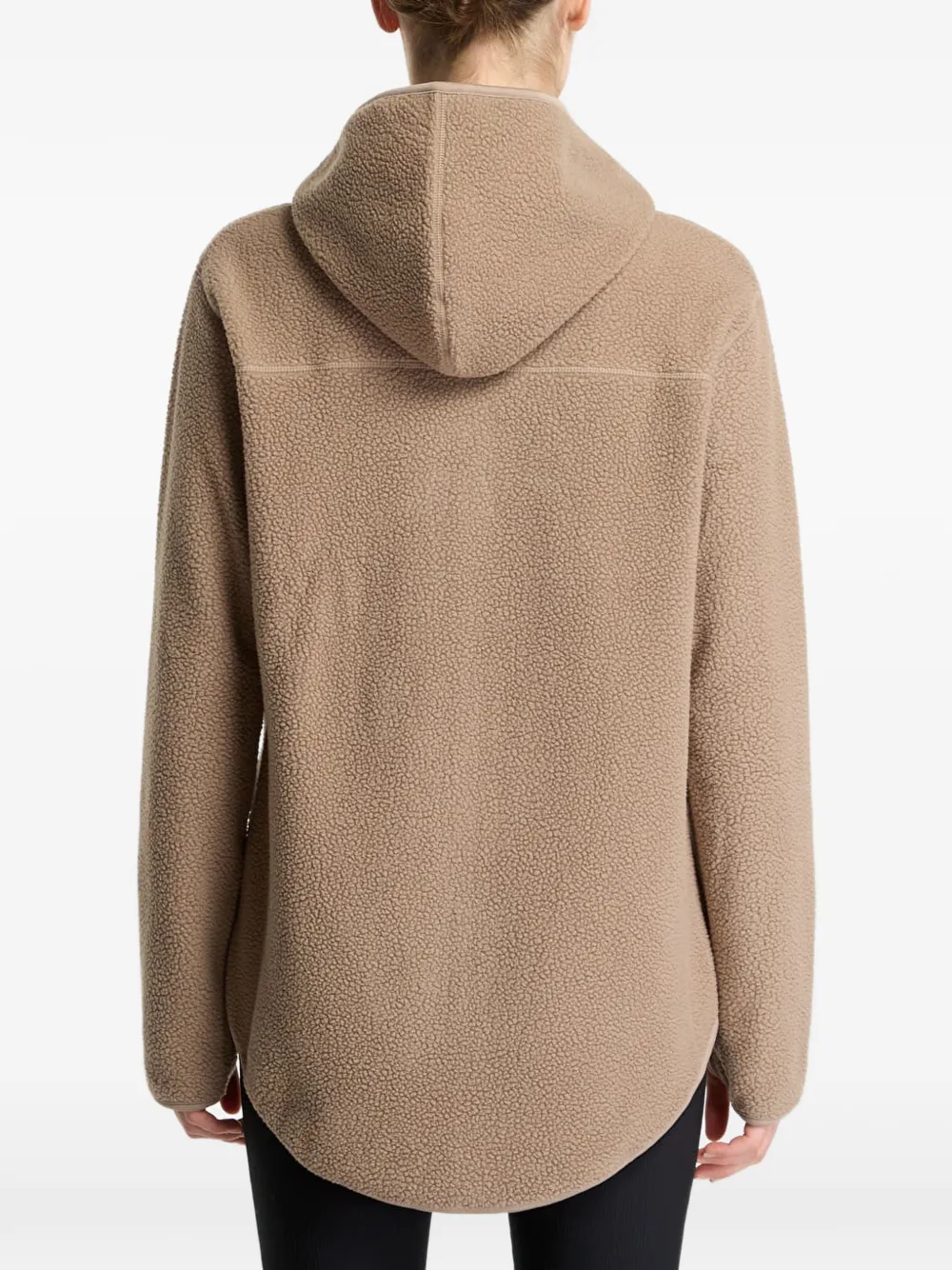 CRAFT pile-fleece hoodie Bruin