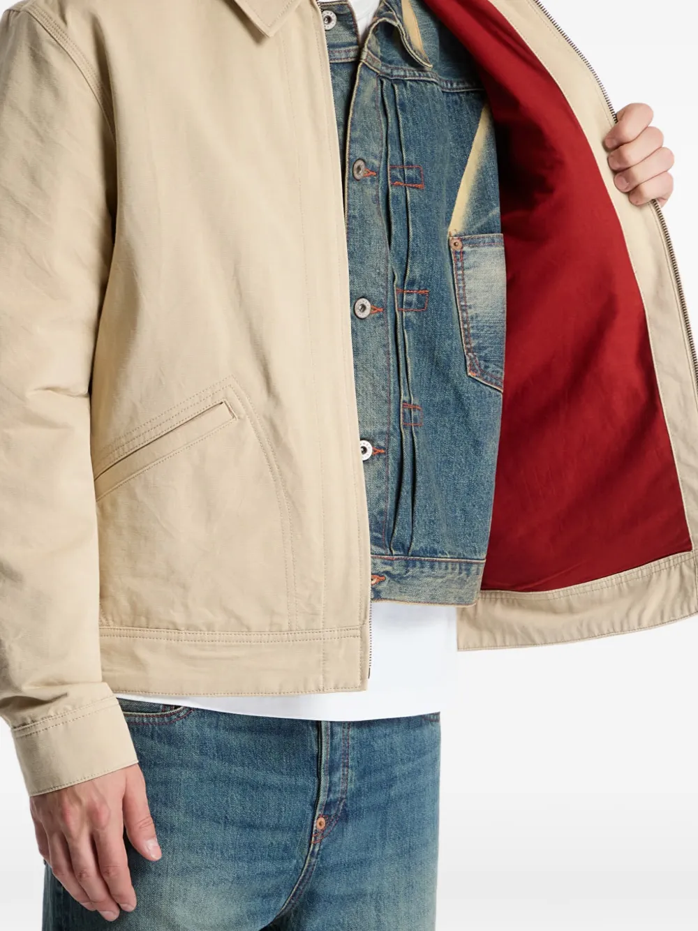Kenzo Varsity jack met borduurwerk Beige