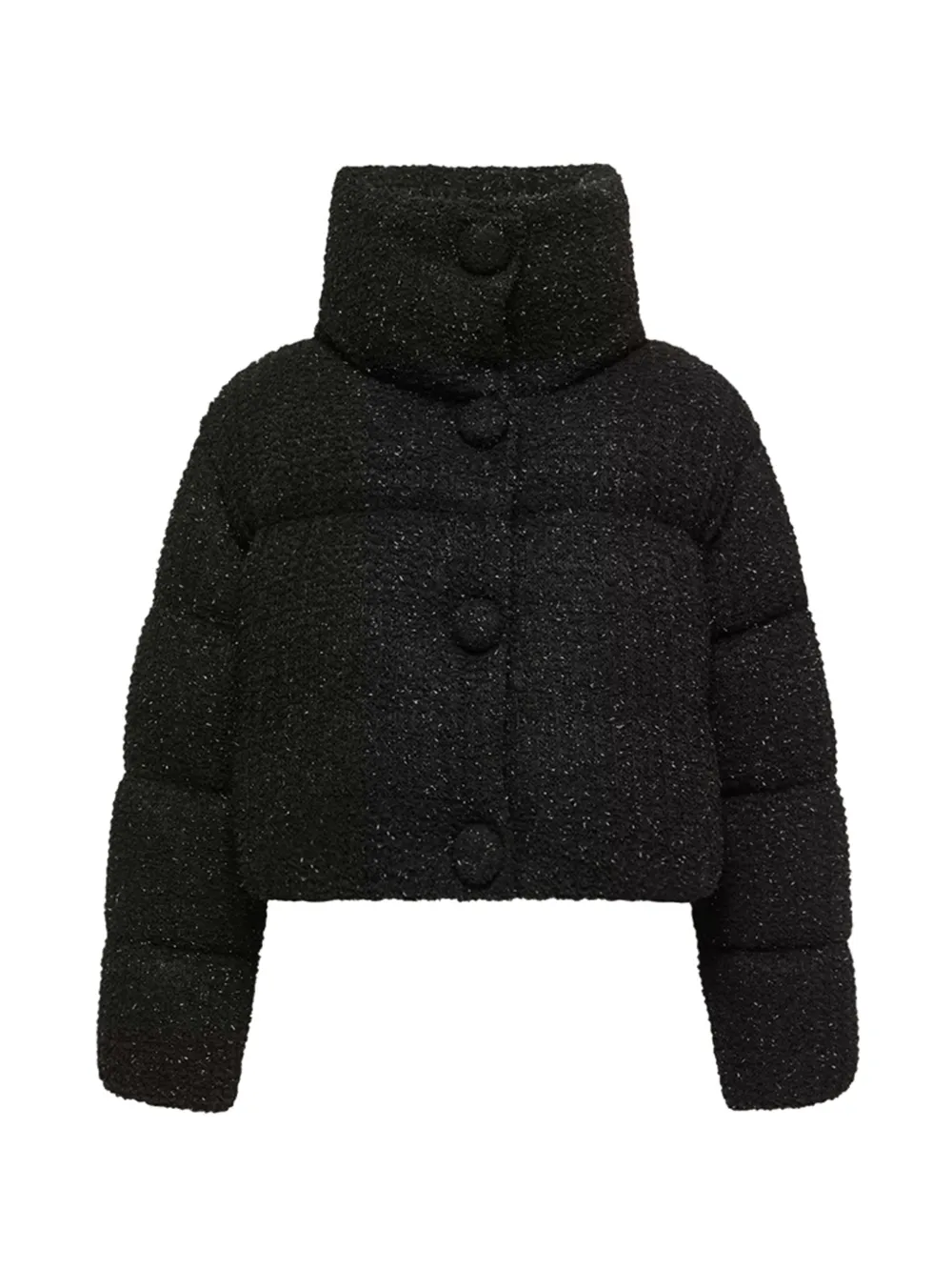 Moncler Almee teddy short down jacket Zwart