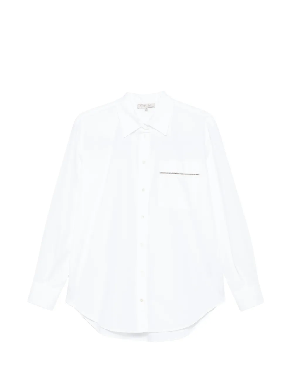 Antonelli T-shirt met verfraaid zak Wit