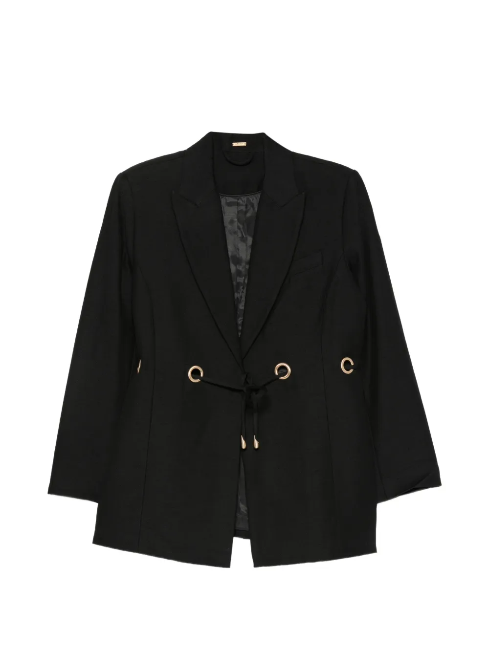 Cult Gaia eyelet-embellished drawstring jacket - Black