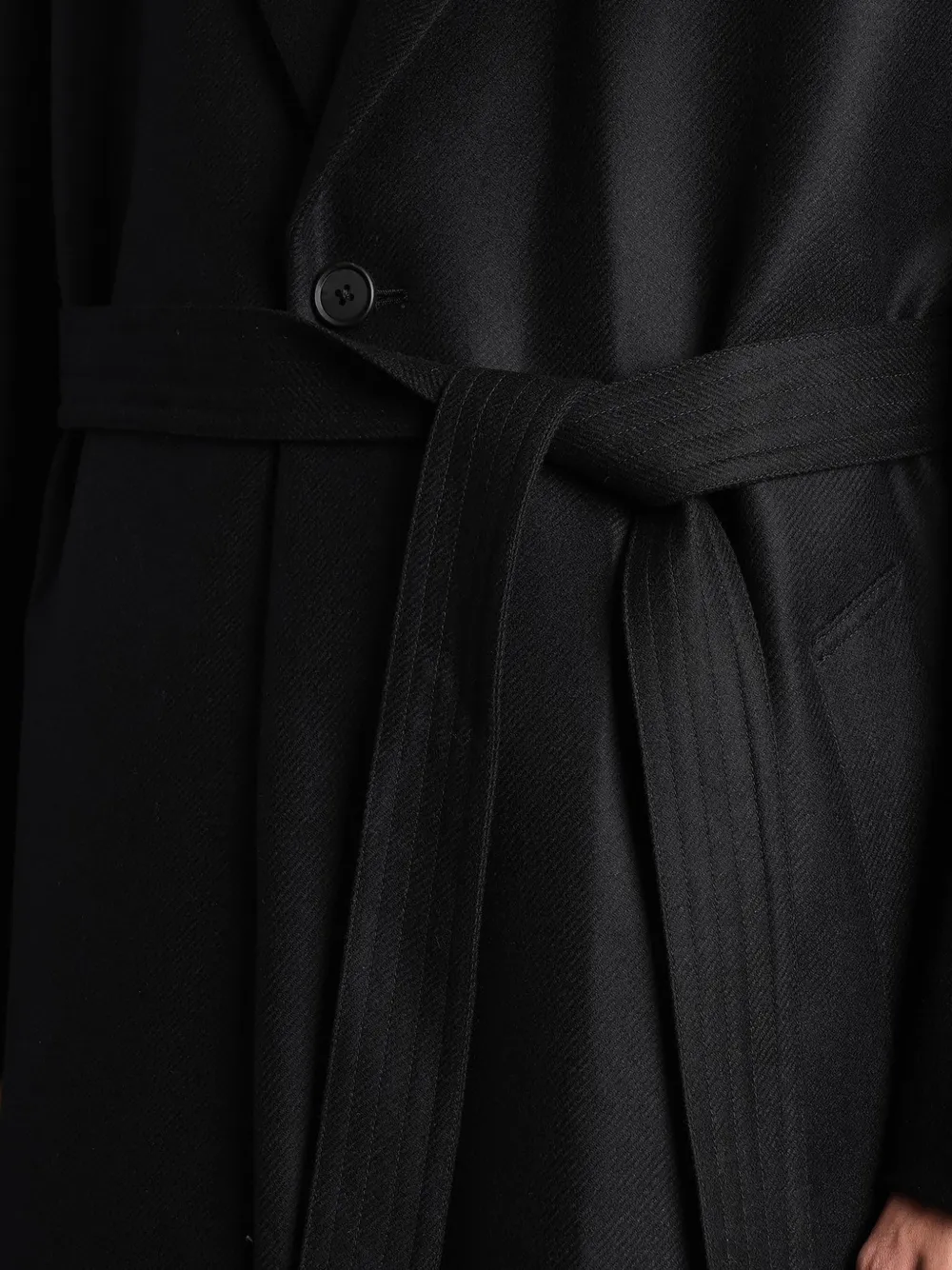 ssstein Blazer met gekerfde revers en ceintuur Zwart