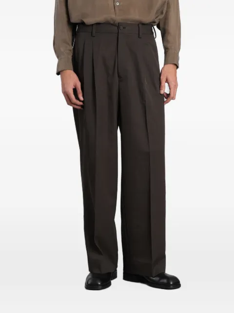 ssstein pleated wide-leg trousers