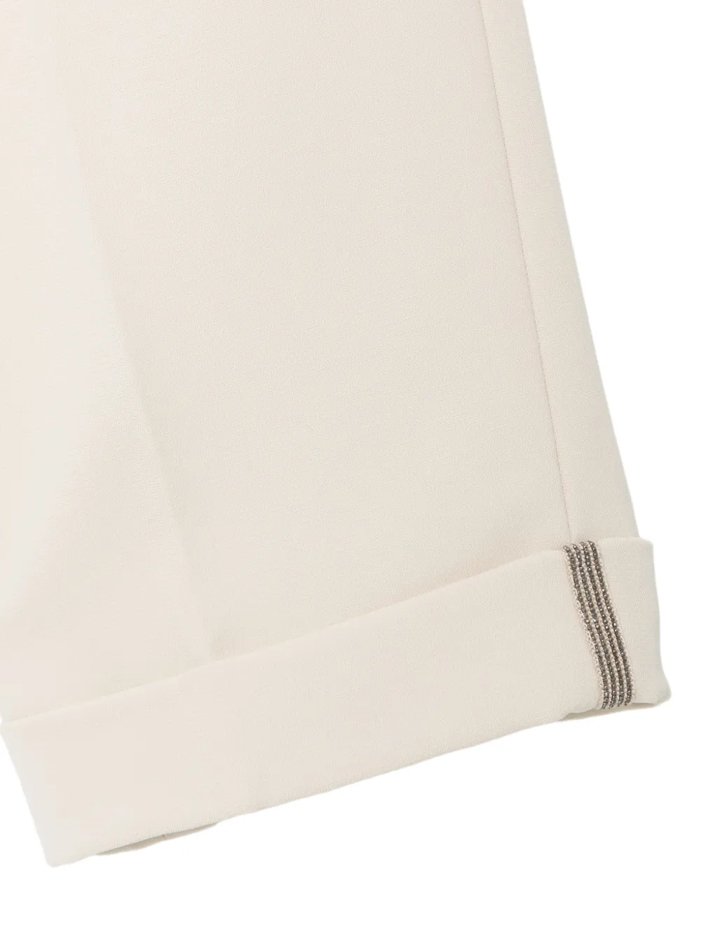 Antonelli Broek met toelopende pijpen en verfraaide boorden Beige