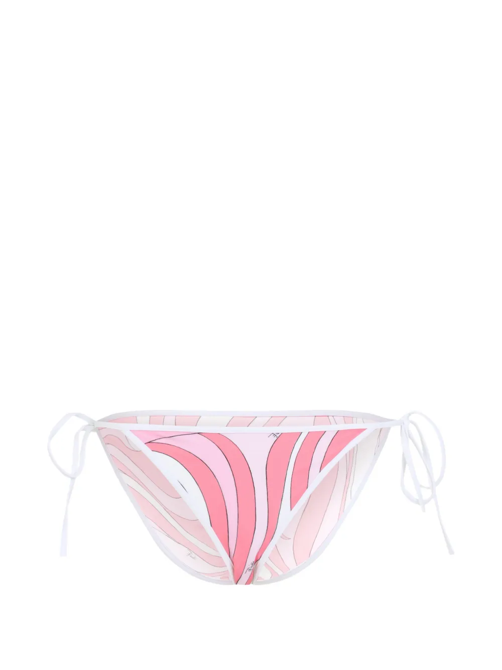 Pucci Marmo-print Side-tie Bikini Bottoms In Multi