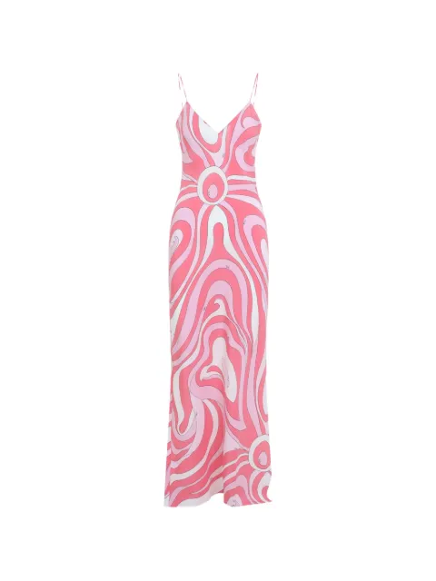 PUCCI Iride-print silk maxi dress