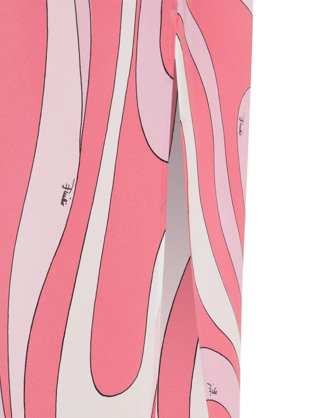 PUCCI Iride-print silk maxi dress Roze