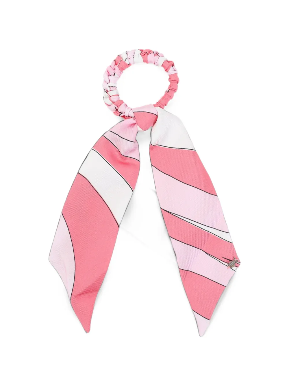 PUCCI Marmo-print silk scrunchie - Rosa