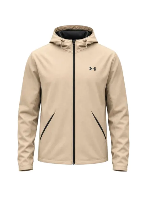 Under Armour logo-print zip-up hooded jacket
