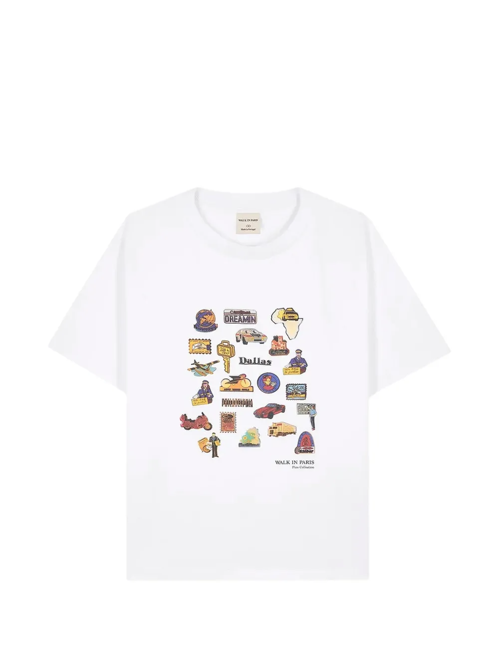 WALK IN PARIS The Postman Archives T-shirt - Bianco