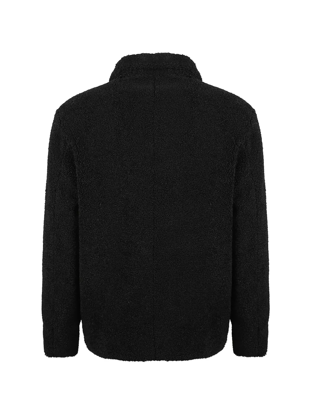 Herno bouclé-texture button-up jacket Zwart