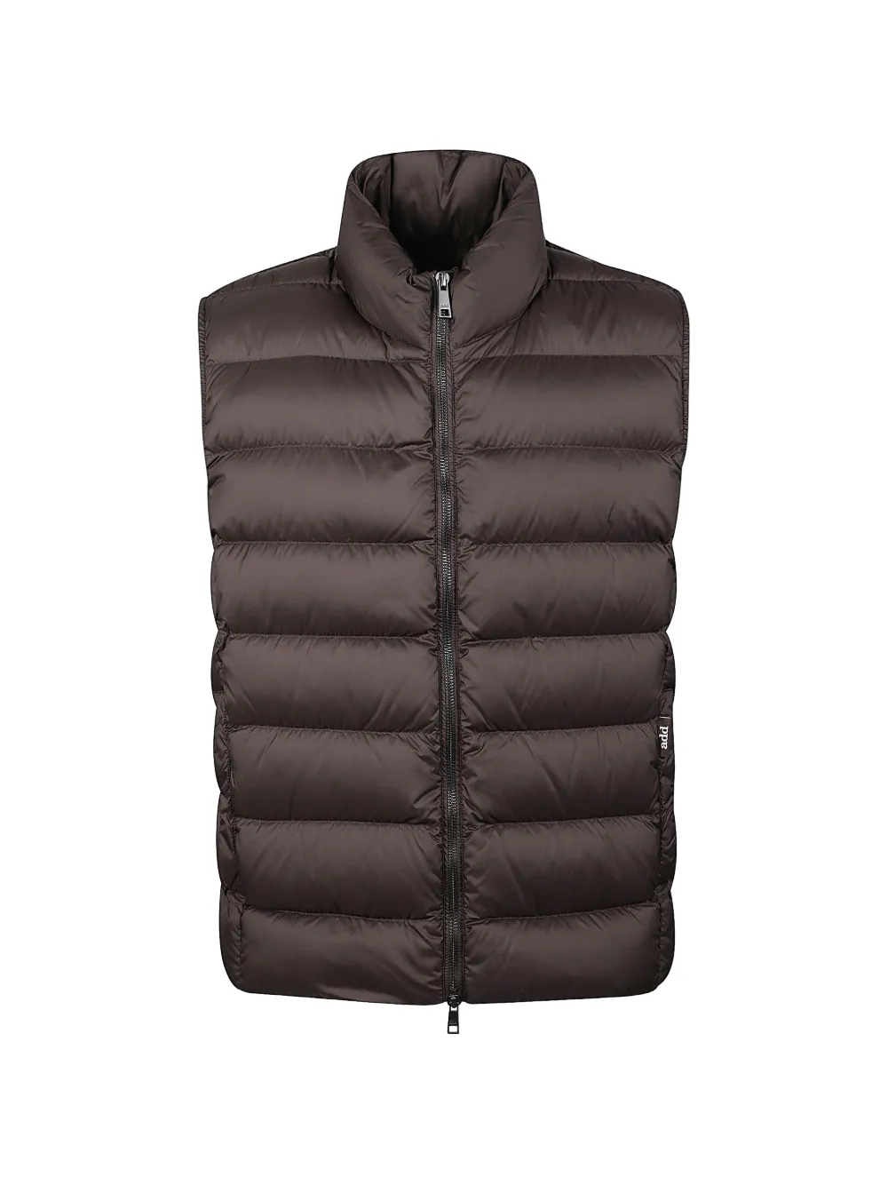 Add Quilted Ped Gilet In Braun