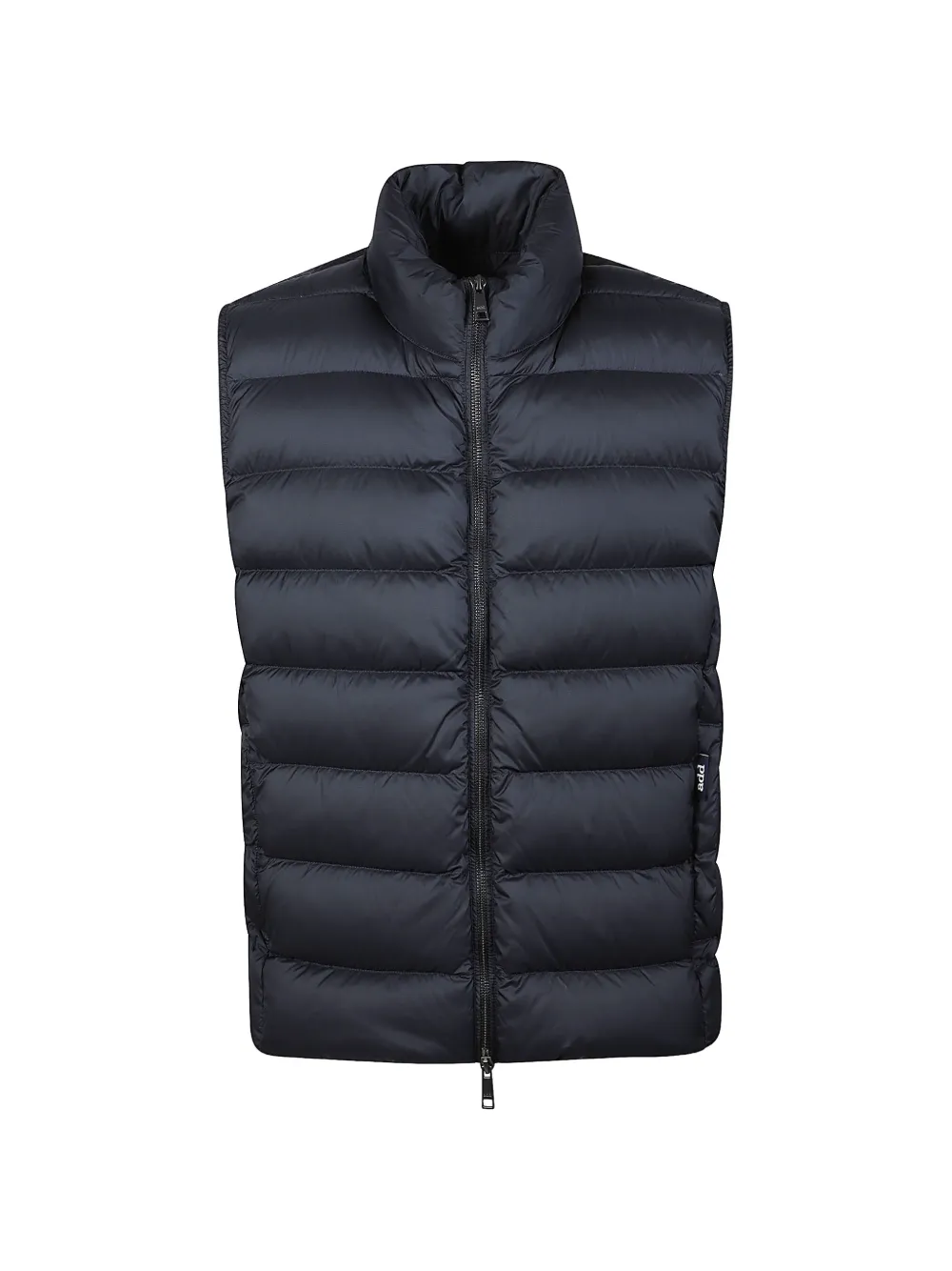 Add quilted p ed gilet Zwart