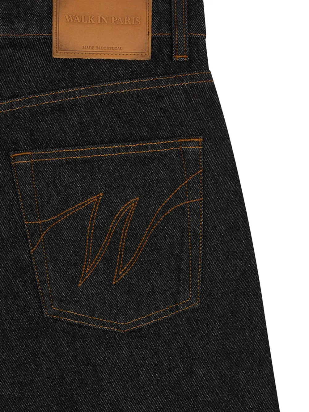 WALK IN PARIS Jeans met geborduurd logo Zwart