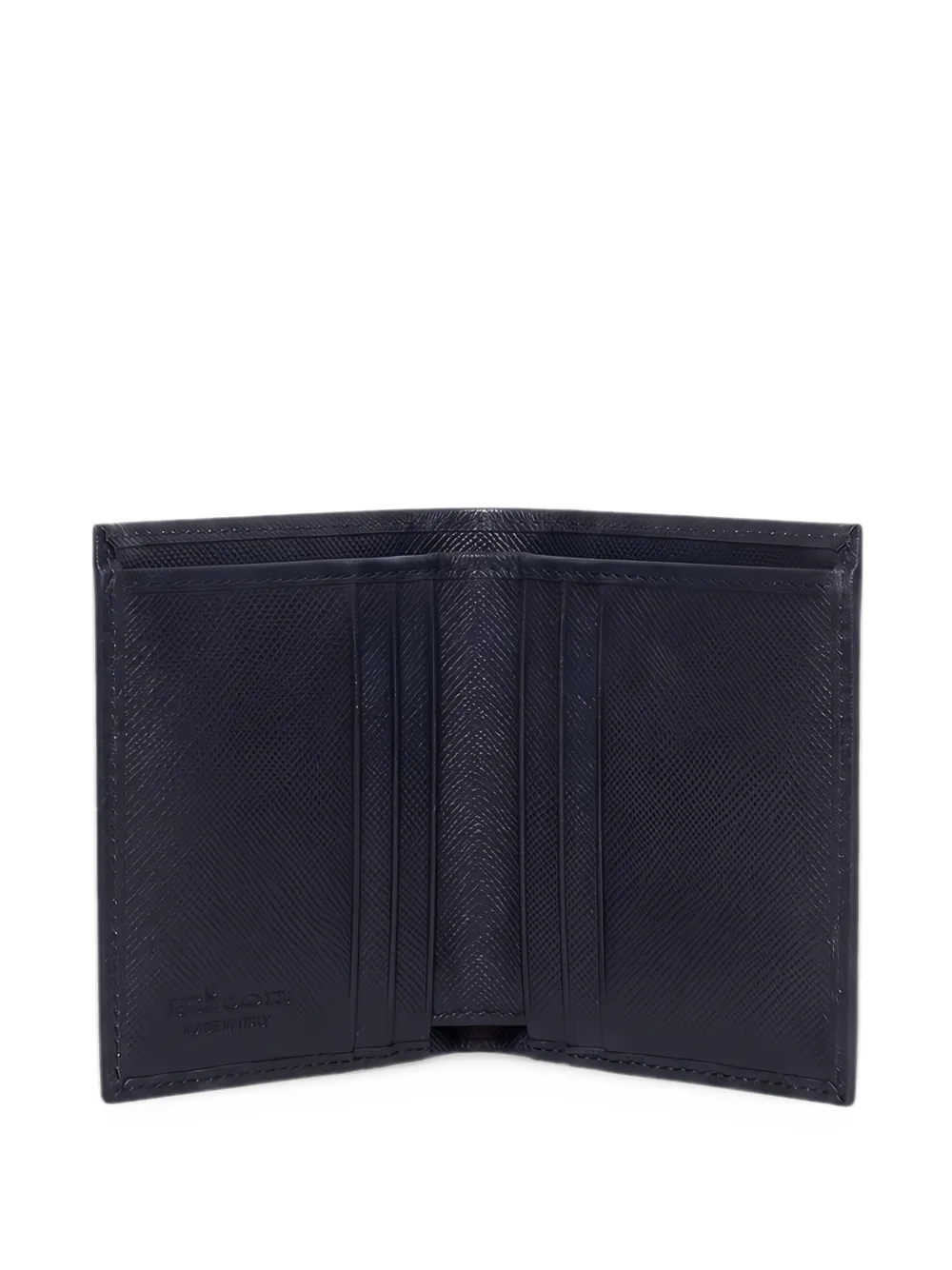 Kiton textured-finish bifold wallet Blauw