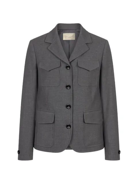slowear flap-pocket single-breasted blazer