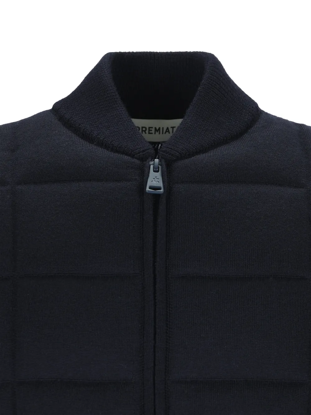 Premiata quilted wool jacket Blauw