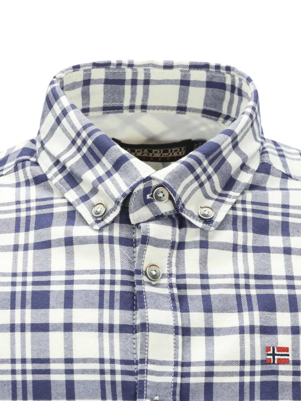 Napapijri checked button-down shirt Wit