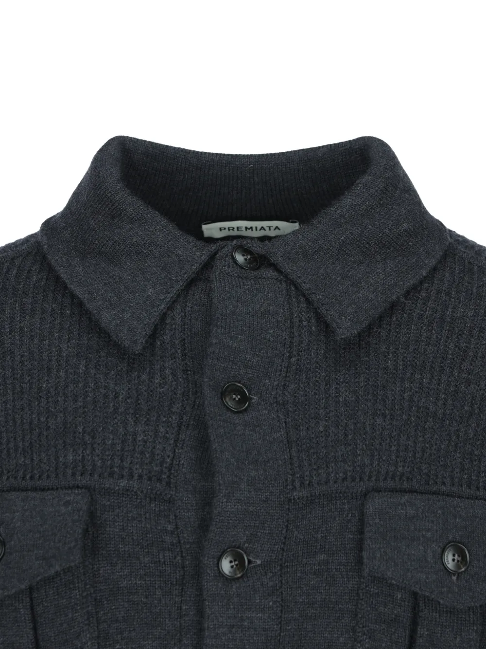 Premiata button-up wool cardigan Grijs