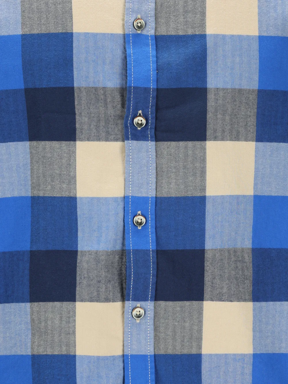 Napapijri checked button-down shirt Blauw