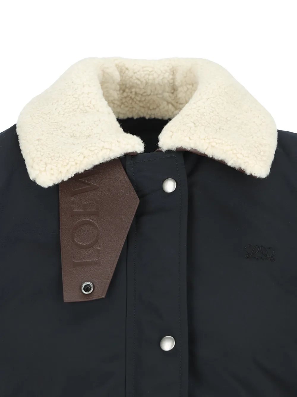 LOEWE sleeveless vest in technical cotton Zwart
