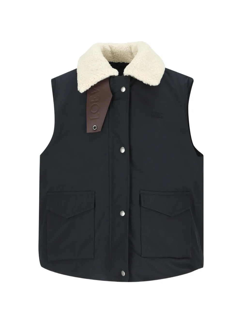 LOEWE sleeveless vest in technical cotton - Schwarz