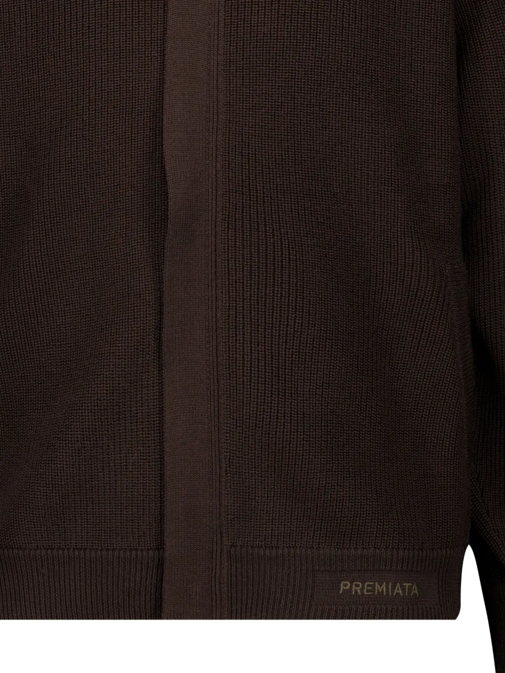 Premiata ribbed-knit raglan-sleeve jacket Bruin