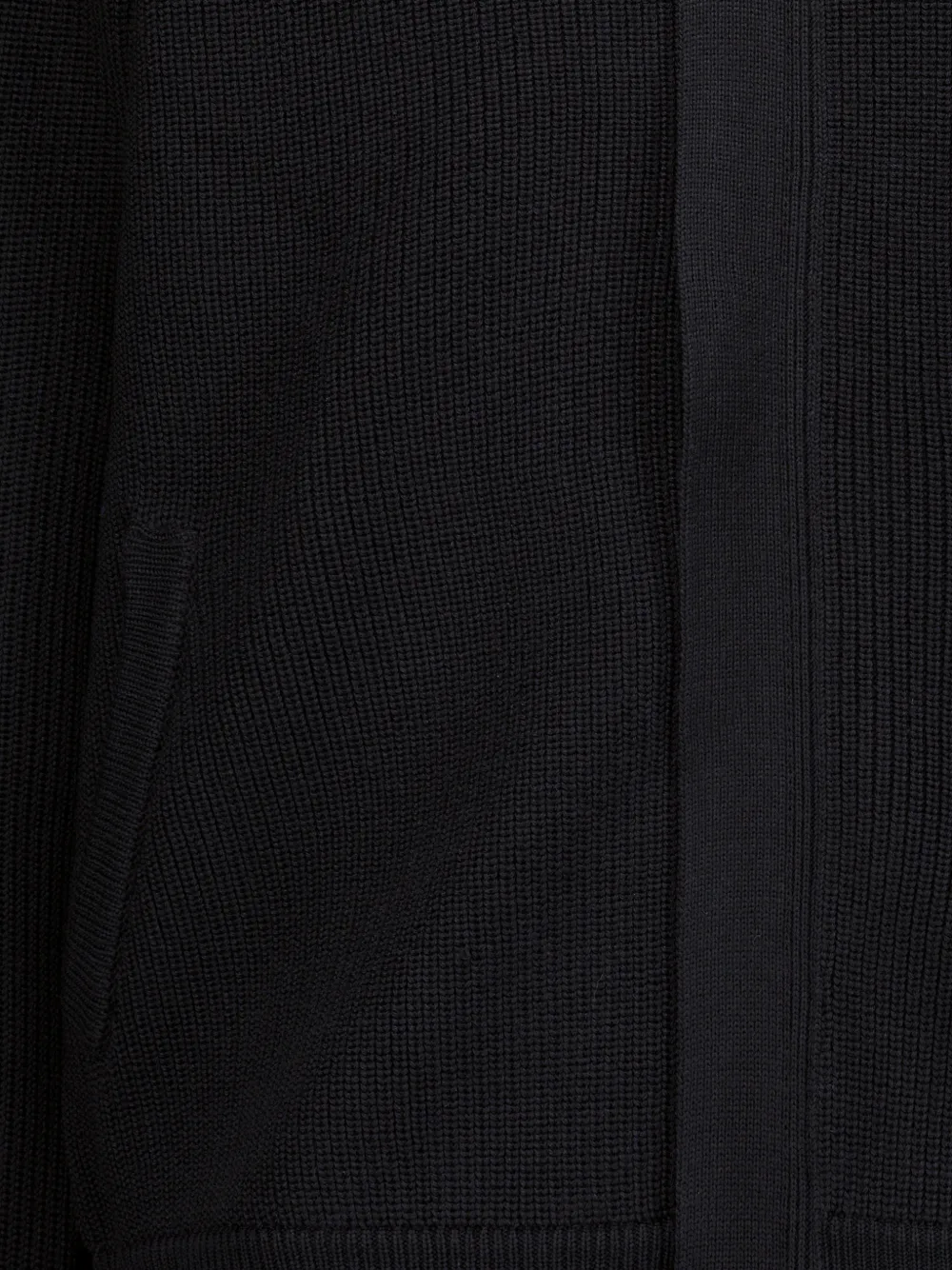 Premiata ribbed-knit merino-wool jacket Zwart