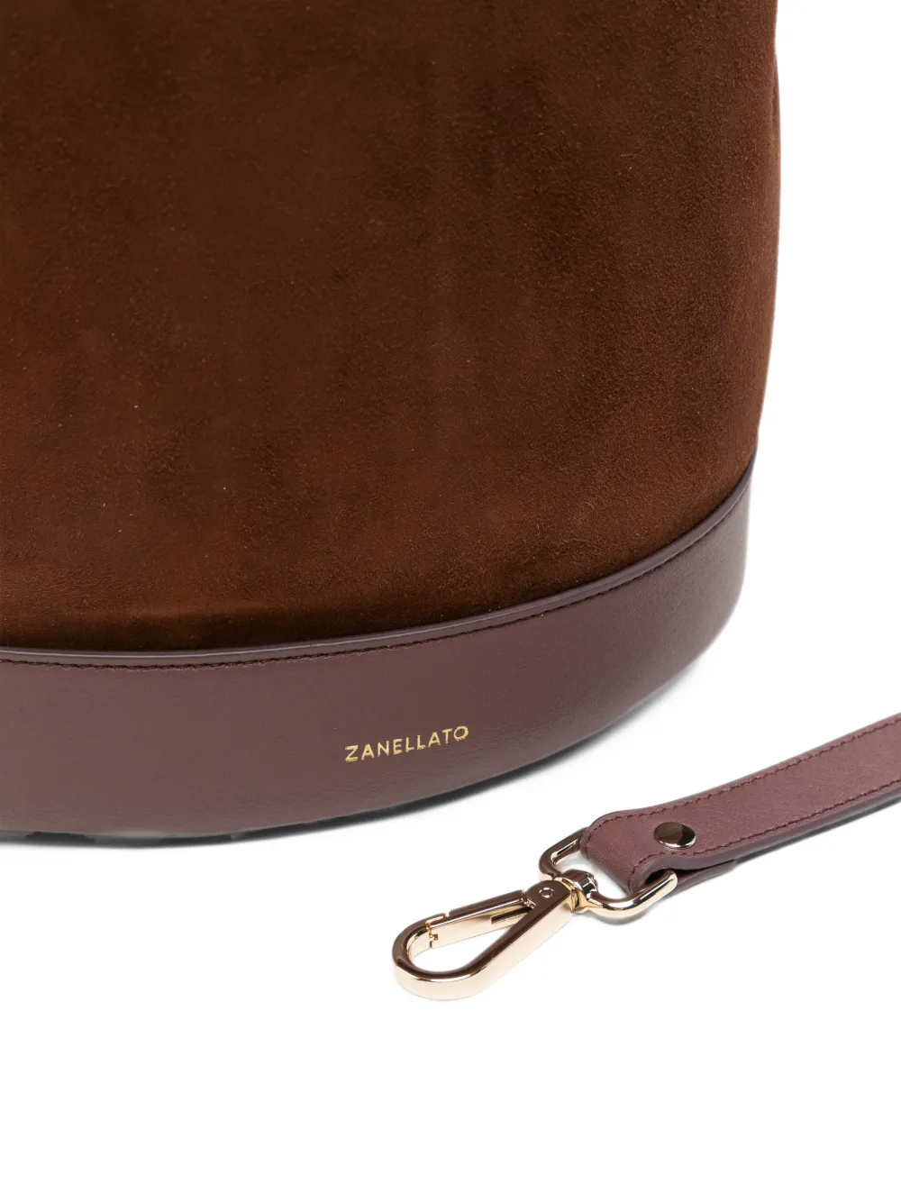 Zanellato S Monda suede leather shoulder bag Bruin