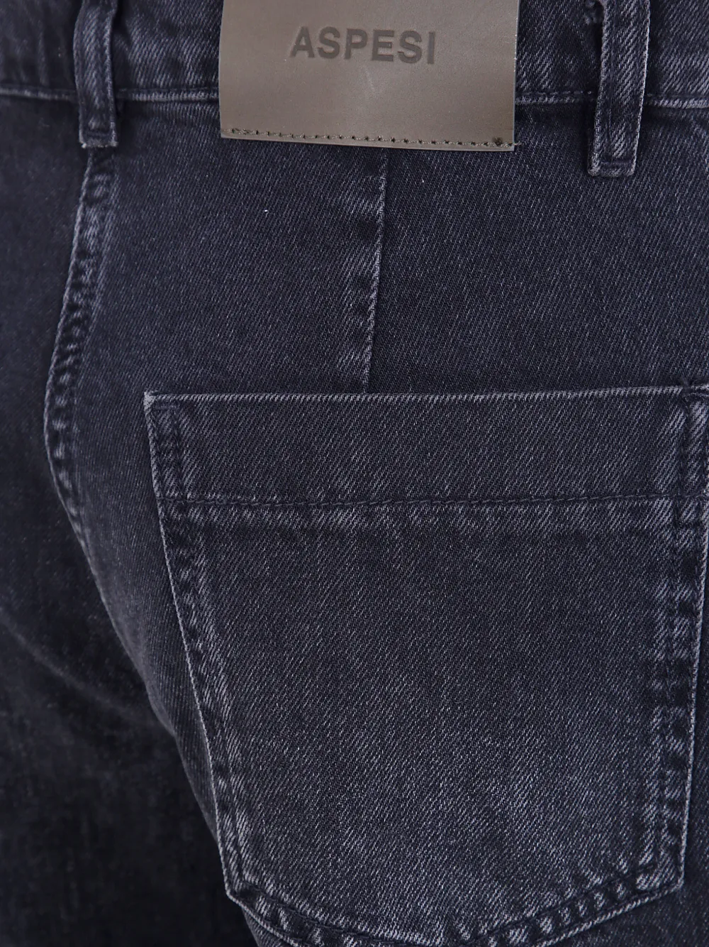 ASPESI faded wide-leg jeans Zwart