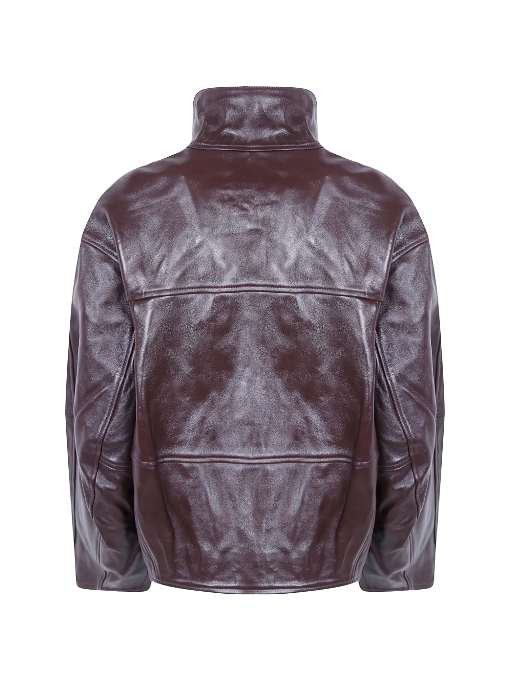 Soeur Gamma high-neck relaxed-fit jacket Bruin