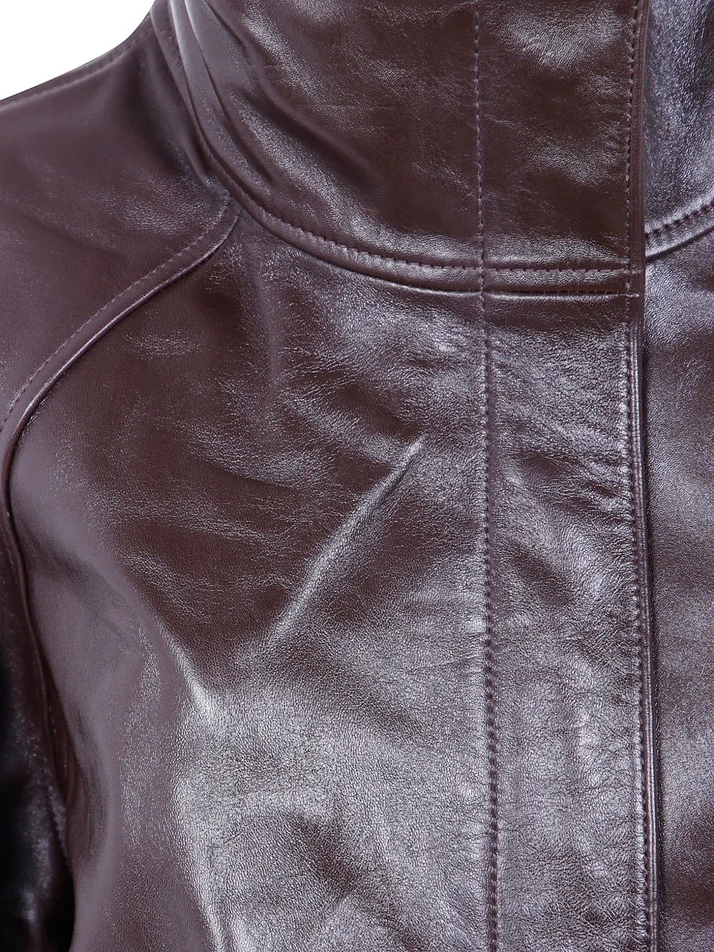 Soeur Gamma high-neck relaxed-fit jacket Bruin