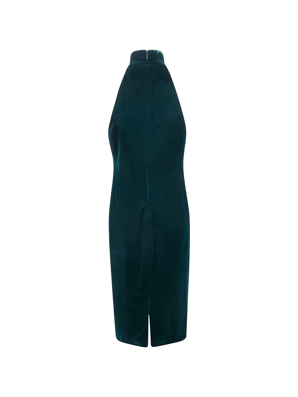 Lauren Ralph Lauren velvet mock-neck cocktail dress Groen