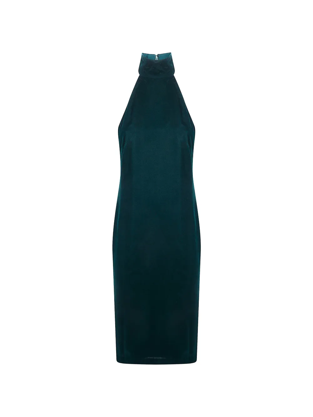 Lauren Ralph Lauren velvet mock-neck cocktail dress Groen
