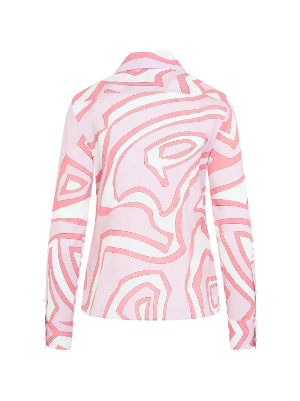 PUCCI Iride-print cotton shirt Roze
