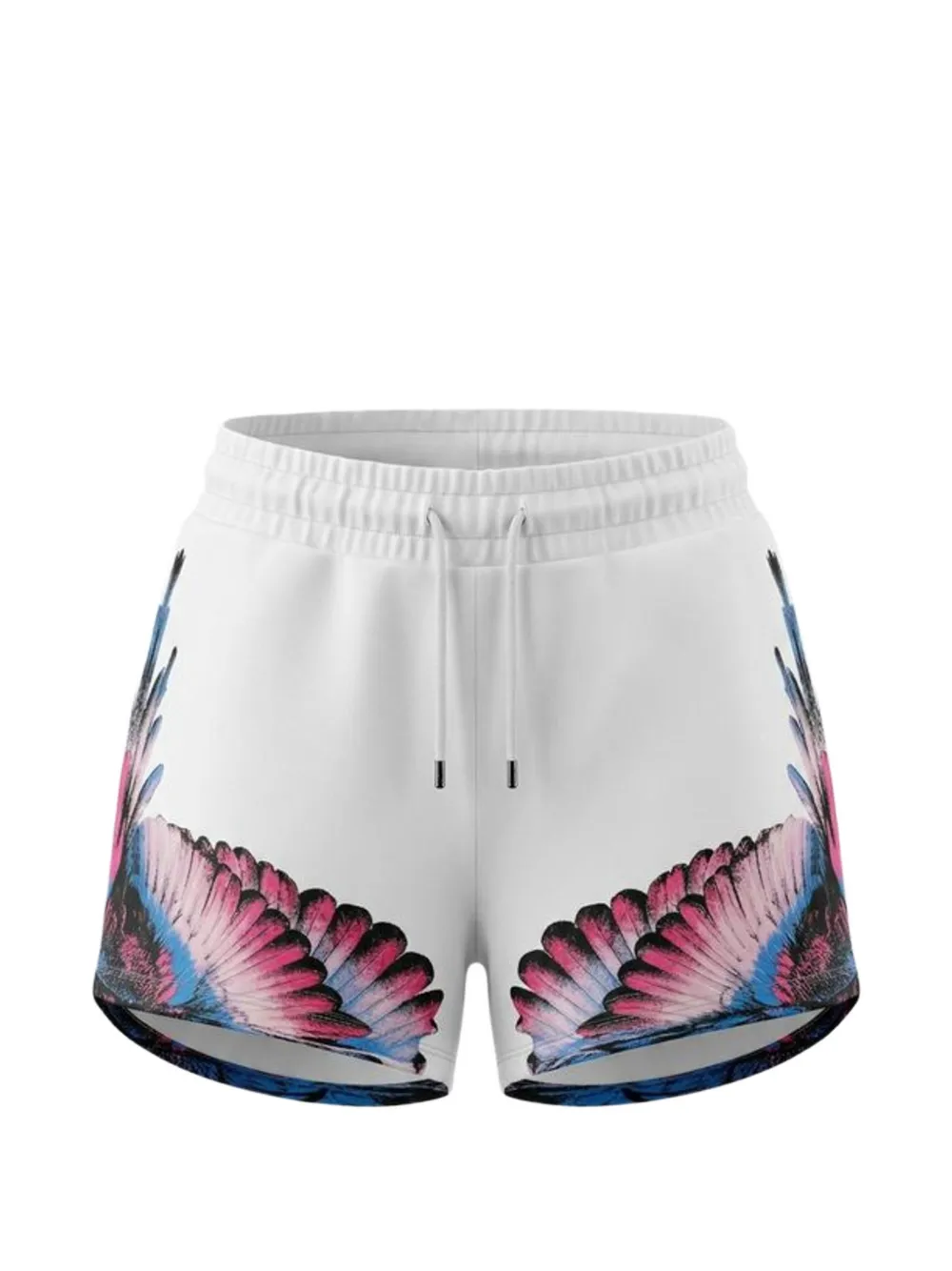 COUNTY OF MILAN graphic-print drawstring shorts - White